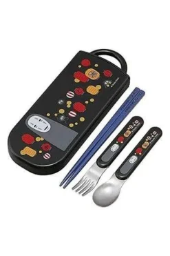 Servisesett^No Face & Lantern Chopsticks, Spoon & Fork Set