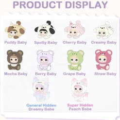 Blind boks Nommi Baby Series Plush Blind Box* Mystery Box