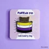 Buttons^Non-Binary Kitty Pin