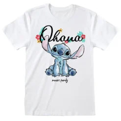 Lilo And Stitch T-Skjorter^Ohana Means Family T-Shirt