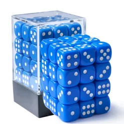 BesCon Industrial Co. Sett^Opaque 12mm D6 Blue /White (36)