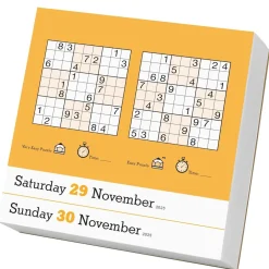 Nikoli Publishing Original Sudoku Page-A-Day® Calendar 2025: 365 Puzzles from the Editors at Nikoli* Spill Og Aktiviteter