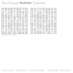 Nikoli Publishing Original Sudoku Page-A-Day® Calendar 2025: 365 Puzzles from the Editors at Nikoli* Spill Og Aktiviteter