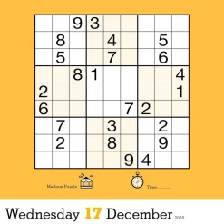 Nikoli Publishing Original Sudoku Page-A-Day® Calendar 2025: 365 Puzzles from the Editors at Nikoli* Spill Og Aktiviteter