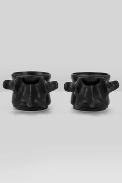Haunted Homeware Servisesett^Ossuary Black Stackable Cups Set Of 2