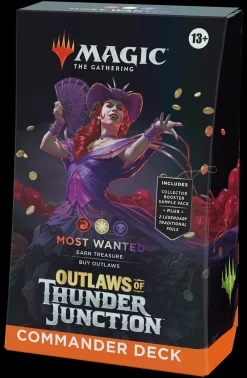Outlaws of Thunder Junction Magic the Gathering Outlaws of Thunder Junction Most Wanted Commander Deck* Commander Deck