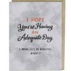 Em & Friends 6-Pack Adequate Day Greeting Cards* Kort, Bursdag & Anledning