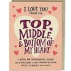 Em & Friends Kort, Bursdag & Anledning^6-Pack Love You Top Middle Bottom Greeting Cards