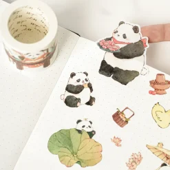 Panda Pilgrimage Washi Tape Sticker Set* Tilbehør