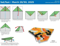 David Mitchell Håndarbeid^Paper Airplane 2025 Fold-A-Day Calendar