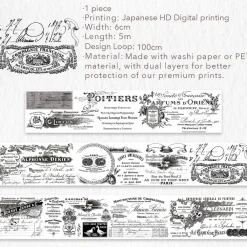 Parisian Écriture Wide Washi Tape* Tilbehør
