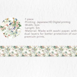 Tilbehør^Pastel Meadow Wide Washi Tape