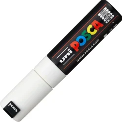 Posca Chisel PC8K  Chisel 8mm  1 White* Tegne- & Maleutstyr