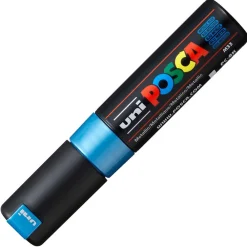 Posca Chisel PC8K  Chisel 8mm  M33 Metallic Blue* Tegne- & Maleutstyr