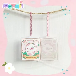 Mewaii Peach Cow Key Ring 5,5x5,5 cm* Nøkkelringer