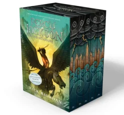 Rick Riordan Percy Jackson and the Olympians 5 Book Paperback Boxed Set (w/poster)* Samlebokser