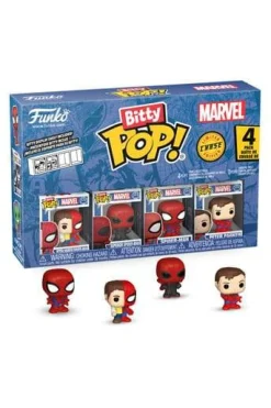 Funko Bitty POP! Peter Parker/Spider-Man Bitty POP! Vinyl Figure 4-Pack (med Chase-figur)* Funko! Pop