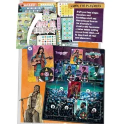 Draft & Write Records Tilbehør Til Brettspill^6-Piece Neoprene Playmat Set