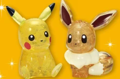 Crystal 3D Puzzles Puslespill^Pikachu and Eevee Crystal Puzzle