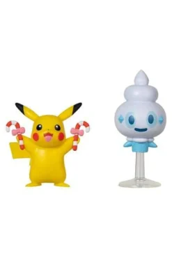 Pokémon Actionfigurer^Pikachu, Vanilite Holiday Edition Battle Figure Set 2-Pack