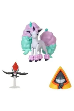 Pokémon Actionfigurer^Pikipek, Snorunt, Ponyta Battle Feature Action Figure 3-Pack