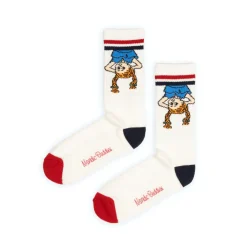 Pippi Longstocking Pippi Upside Down Retro Socks (40-46)* Sokker & Fottøy