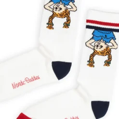 Pippi Longstocking Pippi Upside Down Retro Socks (40-46)* Sokker & Fottøy