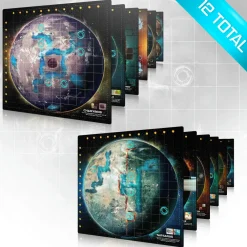 Planet Unknown Planet Playmats (12)* Tilbehør Til Brettspill