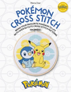 Maria Diaz PokeMon Cross Stitch: Bring Your Favorite PokeMon to Life with Over 50 Cute Cross Stitch Patterns* Strikkeoppskrifter