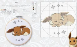 Maria Diaz Strikkeoppskrifter|Samlebokser^PokeMon Cross Stitch Kit: Includes Patterns and Materials to Stitch Pikachu & Piplup, & Evee, and Charts for 16 Other PokeMon Projects