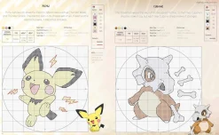Maria Diaz Strikkeoppskrifter|Samlebokser^PokeMon Cross Stitch Kit: Includes Patterns and Materials to Stitch Pikachu & Piplup, & Evee, and Charts for 16 Other PokeMon Projects