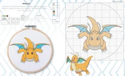 Maria Diaz Strikkeoppskrifter|Samlebokser^PokeMon Cross Stitch Kit: Includes Patterns and Materials to Stitch Pikachu & Piplup, & Evee, and Charts for 16 Other PokeMon Projects