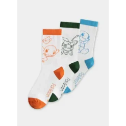 Pokémon Trio Outline Socks (3 Pack)* Sokker & Fottøy