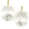 Disney-jul Julekuler^Pooh and Piglet Feather Baubles Set of 2