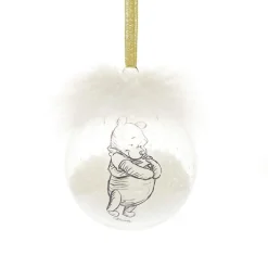 Disney-jul Julekuler^Pooh and Piglet Feather Baubles Set of 2