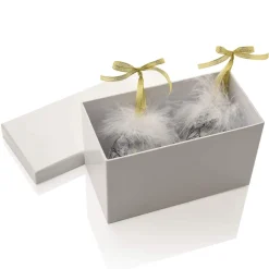 Disney-jul Julekuler^Pooh and Piglet Feather Baubles Set of 2