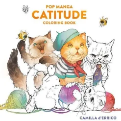 Camilla D'Errico Tegne & Male^Pop Manga Catitude Coloring Book