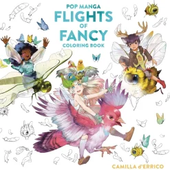 Camilla D'Errico Pop Manga Flights of Fancy Coloring Book* Tegne & Male