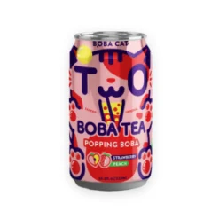 Popping Boba Tea Peach Strawberry 320ml* Drikke