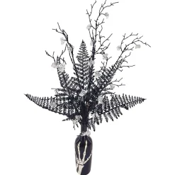Vaser^Potted Deadwood Arrangement with Fern