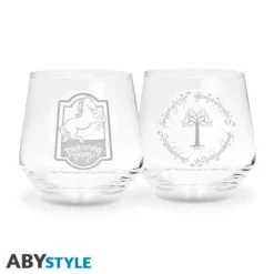 Prancing Pony & Gondor Glass Set of 2* Glass