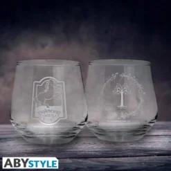 Prancing Pony & Gondor Glass Set of 2* Glass