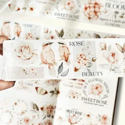 Tilbehør^Pre-cut Sweet Rosé Wide Washi Tape