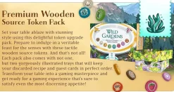 Wild Gardens Premium Wooden Source Token Pack* Tilbehør Til Brettspill