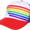 Pride Hodeplagg^Truckers Hat Red, White and Blue
