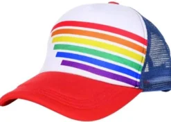 Pride Hodeplagg^Truckers Hat Red, White and Blue