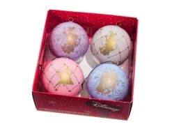 Disney-jul Princess Ornament 4-Pack 75 mm* Julekuler|Julepynt
