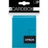 Deck-Bokser & Oppbevaring^PRO 15+ Solid Light Blue Card Box 3-Pack