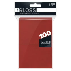 Kortlommer^PRO-Gloss Red Standard Size Sleeves (100)