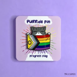 Buttons^Progress Kitty Pin